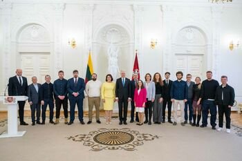 Prezidentas pasveikino Pasaulio kurčiųjų vasaros žaidynių prizininkus