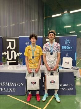 Lietuvos vyrų badmintono dvejetas Islandijoje iškovojo sidabrą ir priartėjo prie pasaulio TOP 200