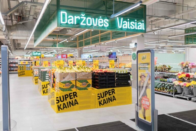 „Iki“ atidarė pirmą naują parduotuvę šiemet – pirkėjų laukia naujame prekybos centre Vilniuje