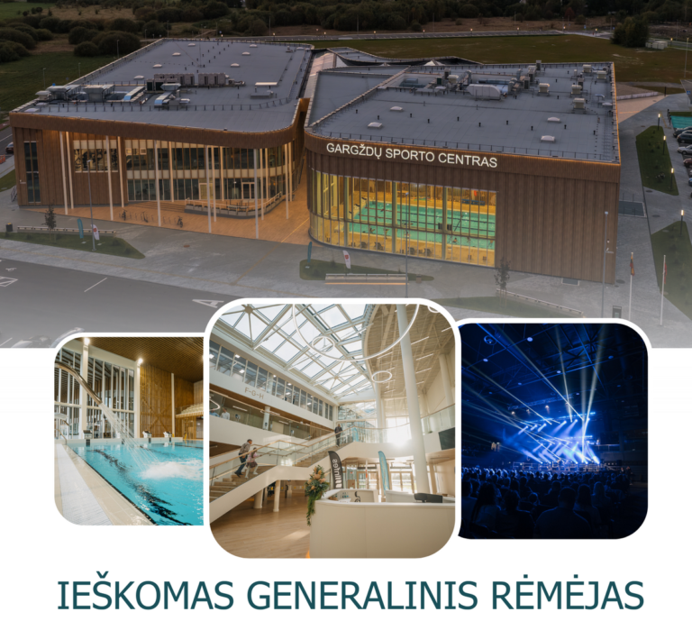 Kaip vadinsime daugiafunkcį sporto centrą Gargžduose: skelbiama generalinio rėmėjo atranka