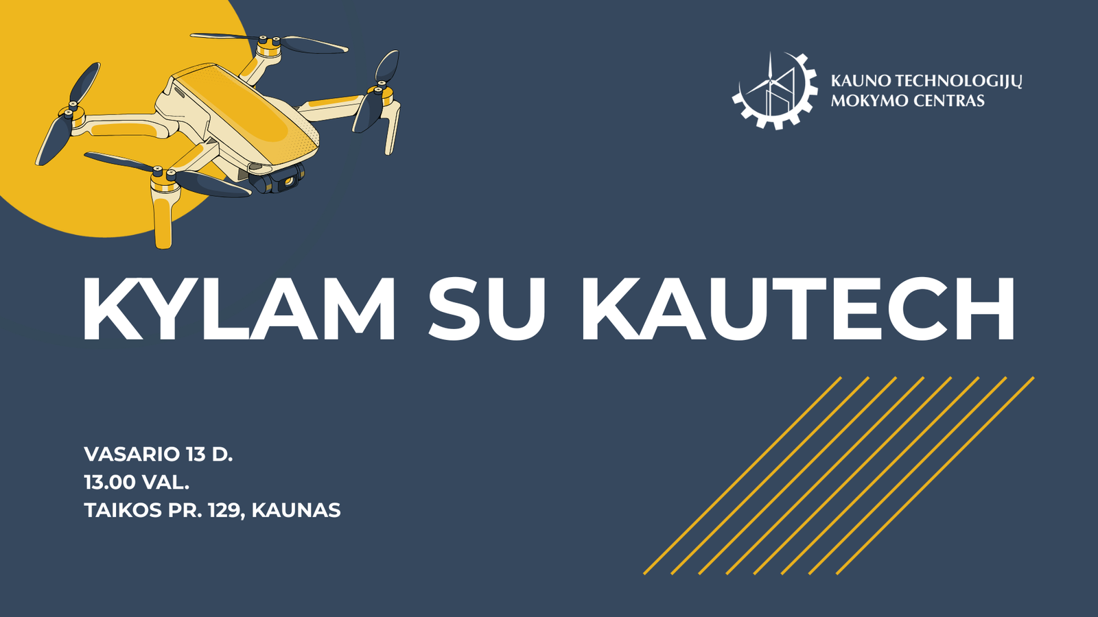 Atidaroma pirma Kaune uždara dronų valdymo treniruočių bazė