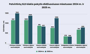 Paaiškėjo daugiausia statybos leidimų 2025-aisiais išdavusių savivaldybių dešimtukas