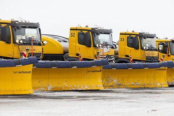 Įveikę žiemišką sausį Lietuvos oro uostai pristatė įspūdingą sniego valymo techniką