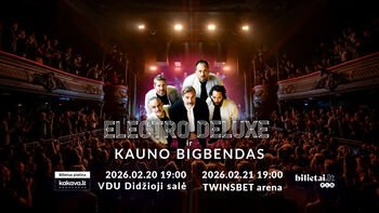 Kauno bigbendo 35-metis: prancūziškas gimtadienio vakarėlis su „Electro Deluxe“