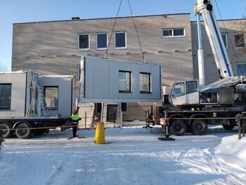 Lietuvoje pradėta taikyti nauja renovacijos technologija: pastatai bus renovuojami tris kartus greičiau (Atnaujinta)