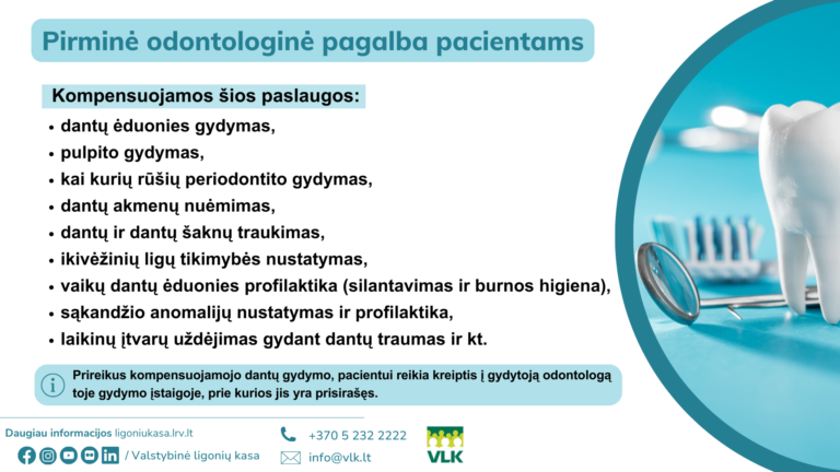 Pirminės odontologinės paslaugos: kodėl prevencija svarbi visą gyvenimą
