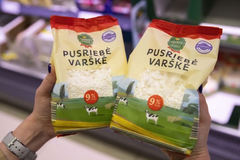 „Lidl“ sumažino pieno produktų kainas skelbia naujas reguliarias kainas