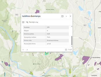 Skaidrūs kirtimai vienu paspaudimu: pristatomas naujas Leidimų kirsti mišką žemėlapis