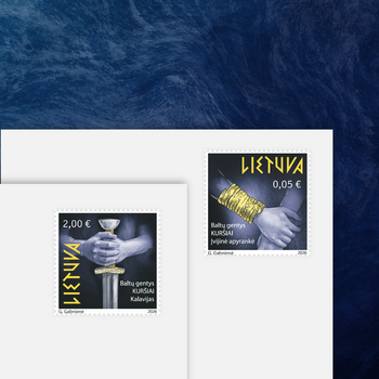 Sausumos vikingais vadintiems kuršiams – nauji pašto ženklai