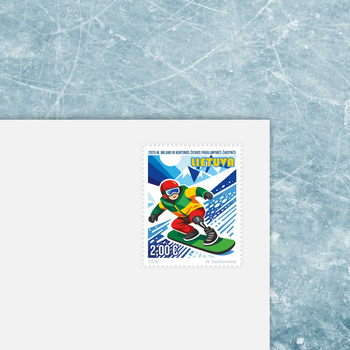 Naujasis pašto ženklas – istoriniam Lietuvos sugrįžimui į žiemos paralimpines žaidynes pagerbti