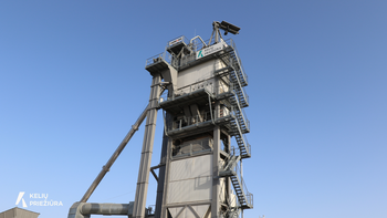 Susisiekimo ministras lankėsi AB „Kelių priežiūra“ asfalto gamykloje