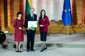 Klaipėdos universiteto mokslininkui Marijui Šidlauskui įteikta Vyriausybės kultūros ir meno premija (Atnaujinta)