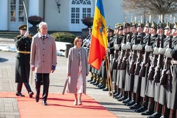 Šalies vadovas susitiko su Moldovos Prezidente