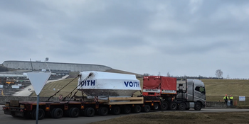 Į Kruonio HAE atvyko svarbus 5-ojo agregato elementas