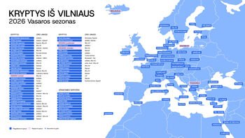 Prasideda aviacijos vasara: dažnesni skrydžiai ir 100 krypčių iš Lietuvos oro uostų