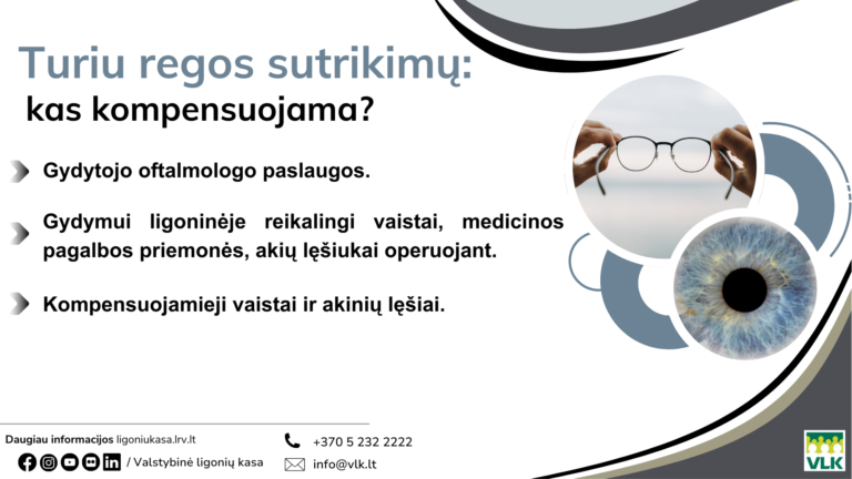 Glaukoma: kaip laiku pastebėti ir ką svarbu žinoti apie kompensuojamą gydymą?