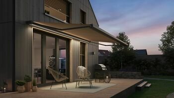 Naujiena – Terrea K55 kasetinė markizė: modernus sprendimas terasai