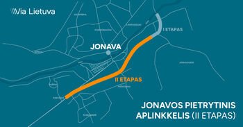 „Via Lietuva“ paskelbė Jonavos aplinkkelio rangos darbų viešąjį pirkimą