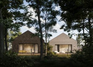 Bajoruose startavo naujas vieno aukšto dvibučių kvartalas