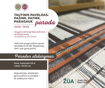 Vilniuje startuoja parodų ciklas „Tautinis paveldas: pažink, patirk, paragauk“ – kvietimas atrasti gyvąsias tradicijas