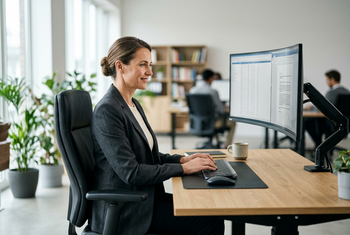 Kaip išsirinkti ergonomiškus biuro baldus produktyviam darbui?