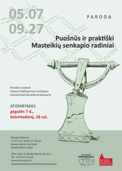 Kauno rajono muziejuje atidaroma paroda „Puošnūs ir praktiški Masteikių senkapio radiniai“