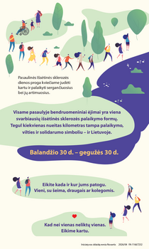 Einame kartu, kad nebūtum vienas: Lietuvoje startuoja palaikymo iniciatyva sergantiesiems išsėtine skleroze
