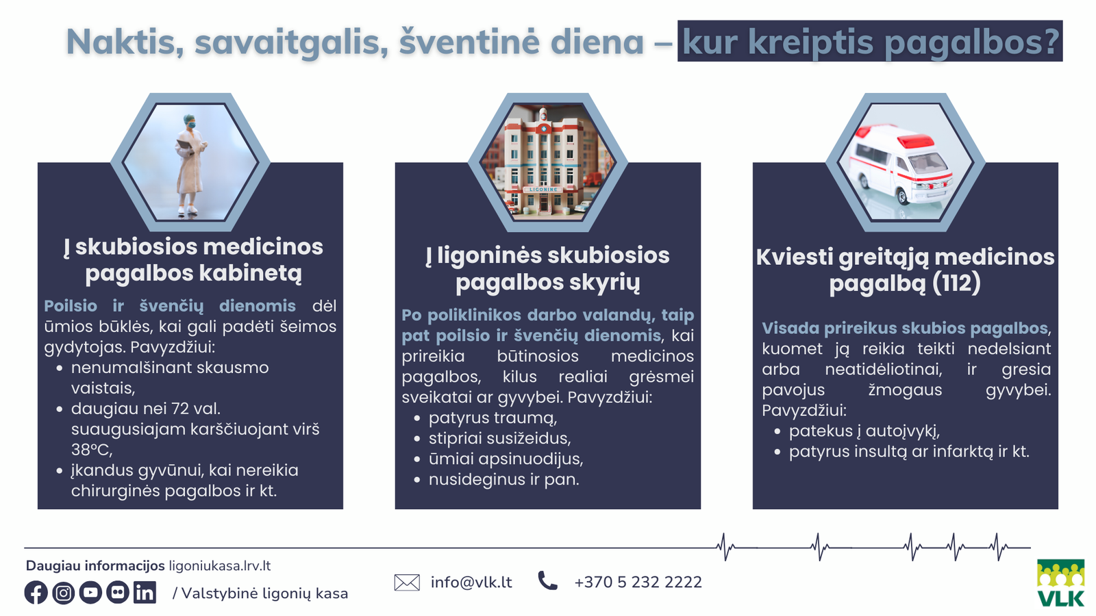 Per šventes – netikėti negalavimai: kur kreiptis ir ką žinoti