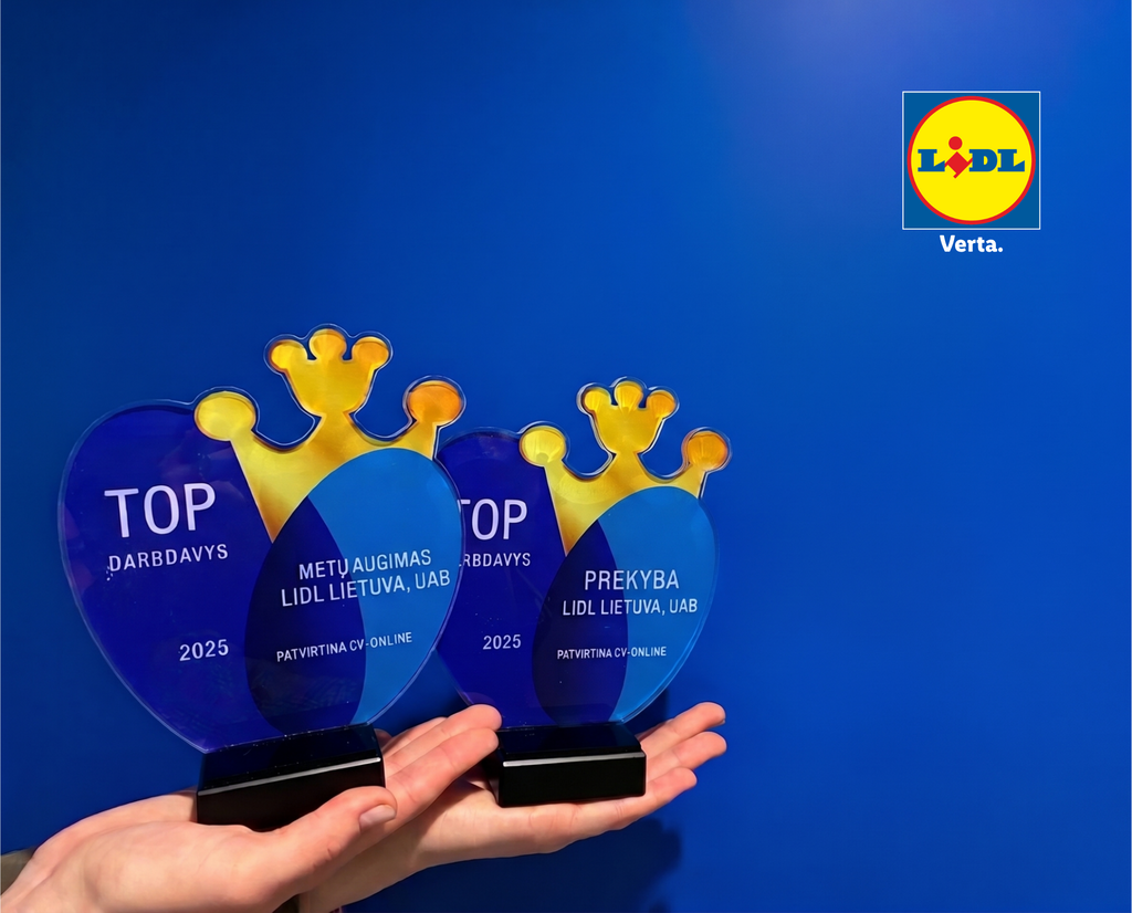 „Lidl Lietuva“ antrus metus iš eilės pripažinta patraukliausiu darbdaviu prekybos sektoriuje (Atnaujinta)