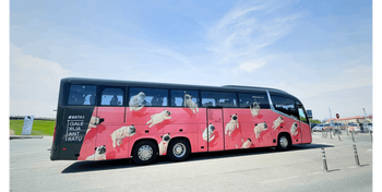 Kaune startuoja „Galerija ant ratų“: meninei patirčiai atgis Šančių autobusų garažo fasadas