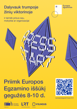 Kviečiame dalyvauti Europos dienai skirtame Europos egzamine