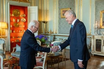 Lietuvos vadovas su Švedijos Karaliumi aptarė istorinius šalių ryšius ir ateities bendradarbiavimą