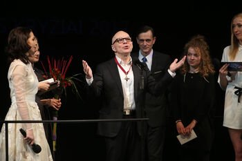 Premjerė sveikina aktorių Vytautą Anužį jubiliejaus proga