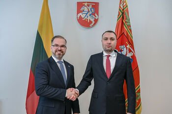 Krašto apsaugos ministras po susitikimo su K. Budanov: siekiame Ukrainos gynybos pramonę lokalizuoti Lietuvoje