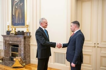 Prezidentas susitiko su Ukrainos Prezidento administracijos vadovu K. Budanovu