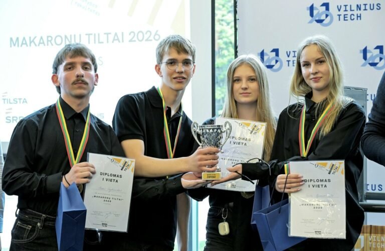 VILNIUS TECH „Makaronų tiltai 2026“ čempionate pagerintas rekordas – atlaikė net 442 kilogramus