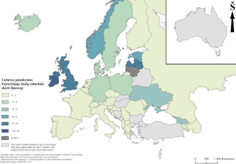 „Eurovizija“ – daugiau nei dainų konkursas: geografė Evelina Zubytė tyrė Baltijos šalių balsavimo tendencijas