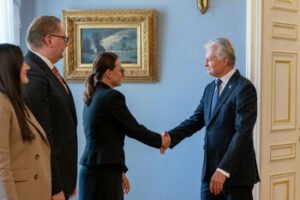 Prezidentas priėmė Ukrainos Ministrę Pirmininkę Juliją Svyrydenko