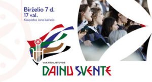 Kviečiame į Vakarų Lietuvos dainų šventę Klaipėdos Jono kalnelyje!