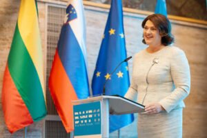 Lietuvos pirmoji ponia dalyvavo „Vandens forumo“ atidarymo sesijoje Slovėnijoje