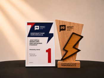 Lietuvos antstolių rūmų socialinės atsakomybės iniciatyva pelnė aukščiausią „PR Impact“ įvertinimą