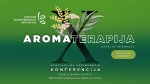 Lietuvos aromaterapeutų asociacija mini dešimtmetį: jubiliejinėje tarptautinėje konferencijoje – 16 pranešėjų iš Lietuvos ir užsienio