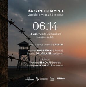 Koncertas „Išgyventi ir atminti“ skirtas Gedulo ir vilties dienos 85-mečiui