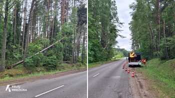 Kelininkai ruošiasi prognozuojamam stipriam lietui ir vėjui
