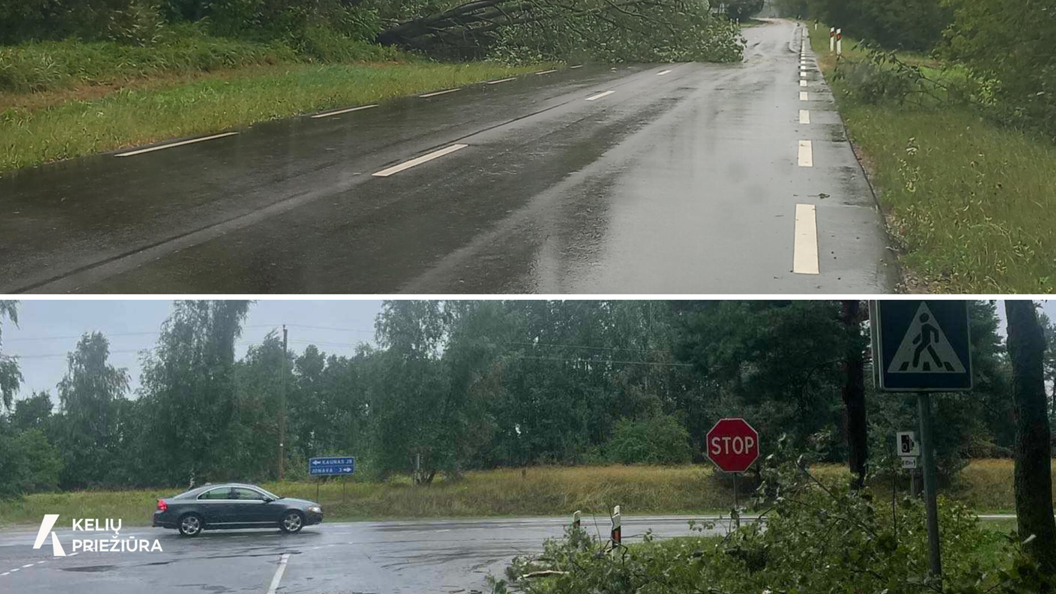Kelininkai ruošiasi liūtims ir įspėja vairuotojus