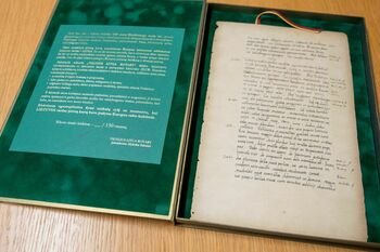 Lietuvos vardo pirmojo paminėjimo faksimilė sujungs lietuvius nuo Šalčininkų iki Čikagos