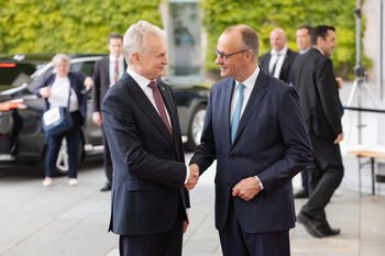 Prezidentas Berlyne susitiko su Vokietijos Kancleriu Friedrichu Merzu