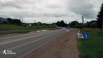 Skubūs paviršinio vandens šalinimo darbai valstybinės reikšmės kelyje nr. 171