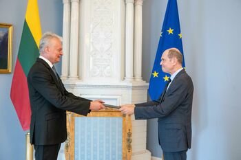 Prezidentas susitiko su Europos Komisijos atstovybės Lietuvoje vadovu