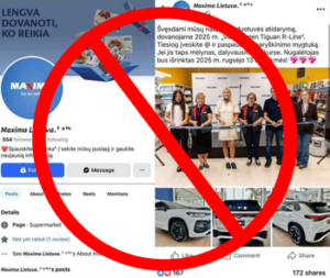 Netikri konkursai ir viliojantys prizai: „Maxima“ primena, kaip atpažinti sukčius